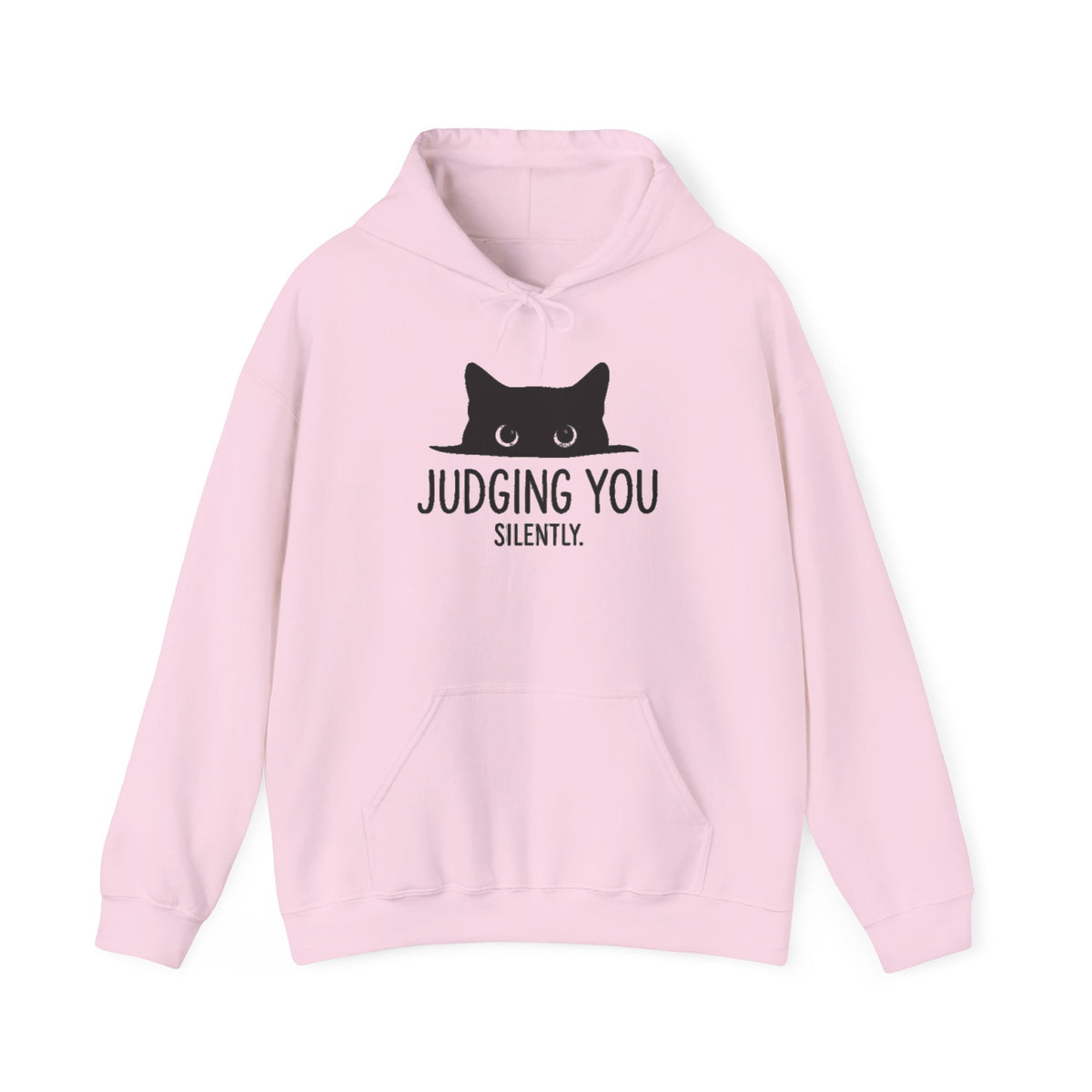 Black Cat Hoodie, Judging You Silently Hoodie,  Cute Cat Hoodie, Cat Peeking Hoodie, Womens Funny Hoodie, Gifts for Cats Lover, Cat Mom