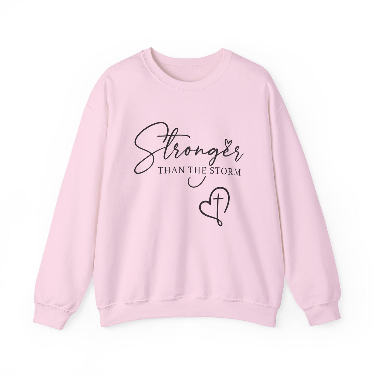 Stronger Than The Storm Sweatshirt, Gift for Mom, Boho Self Care Sweatshirt, Inspirational Women Sweater, Christian Bible Verse  Sweatshirt