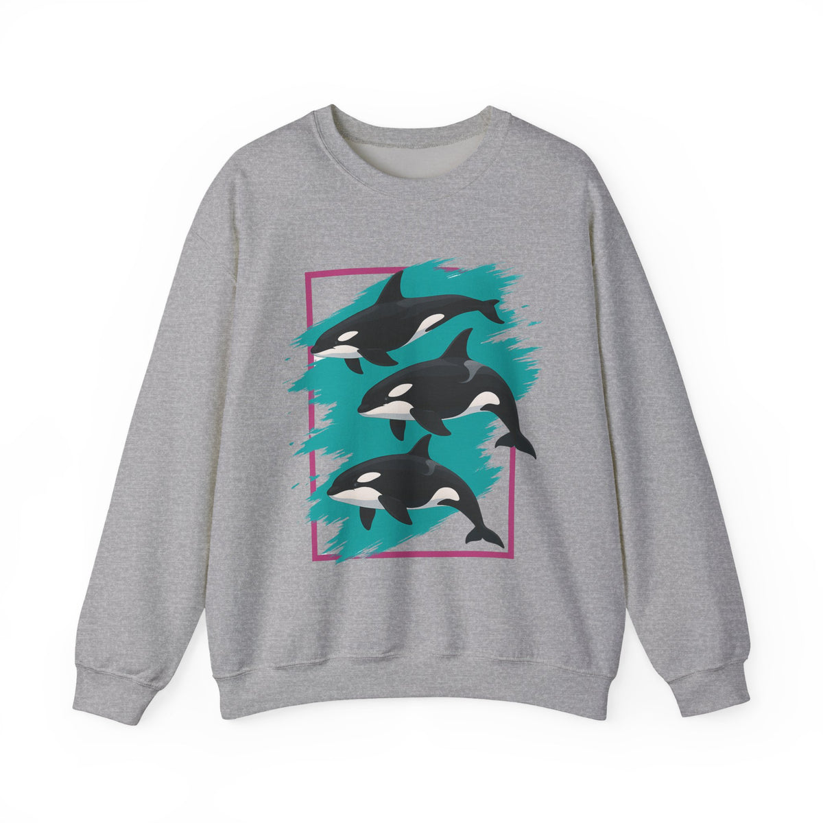 90s Orca Whale Sweatshirt Retro Environmental Graphic Crew Neck Sweatshirt Ocean Conservation Indie Crewneck Vintage Y2K Environment Sweater
