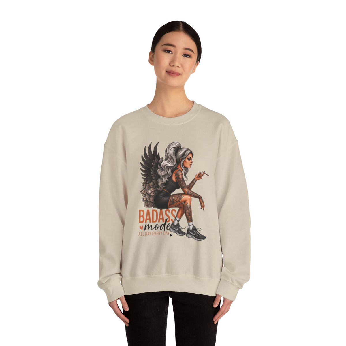 Badass Mode PNG, Funny Png, Sarcastic Png, Sarcasm Png, Sassy Png, Tattoo Woman, Funny Adult, Snarky, Sublimation Designs, Digital Download