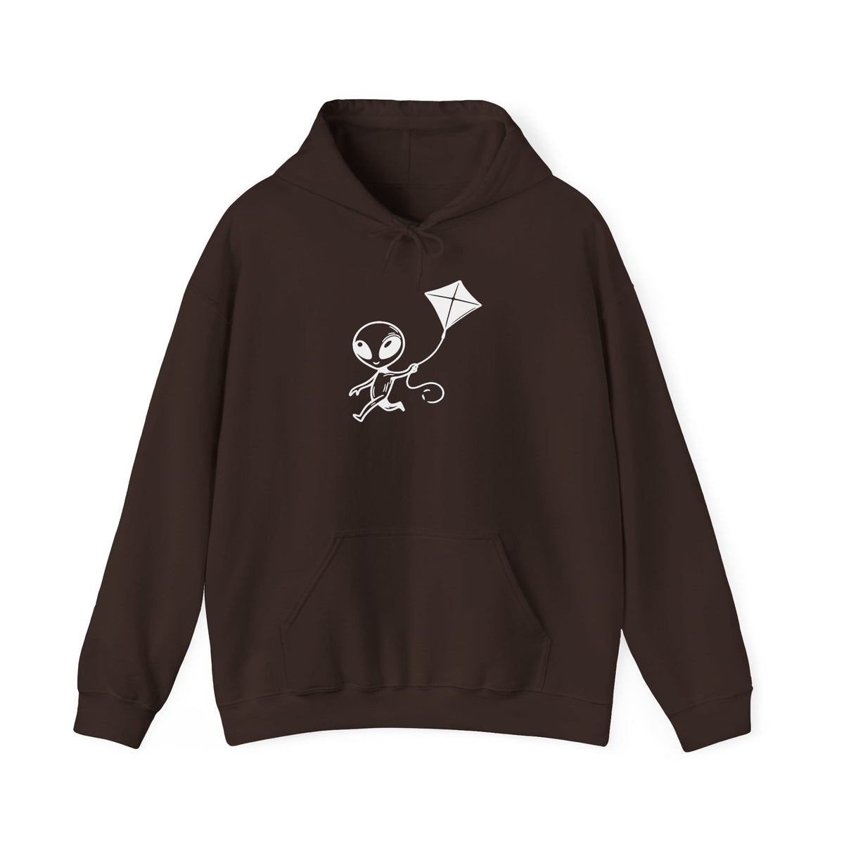 Whimsical Alien Hoodie: Cozy Cotton-Blend Sweatshirt