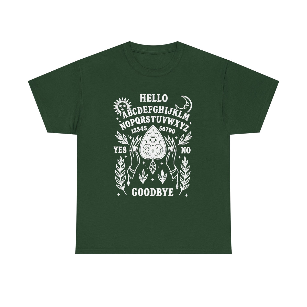 Mystic Ouija Board Shirt, Witchy Aesthetic T-Shirt, Occult Spiritual Graphic Tee, Gothic Witch Gift, Celestial Magic Top, Witchcraft Apparel