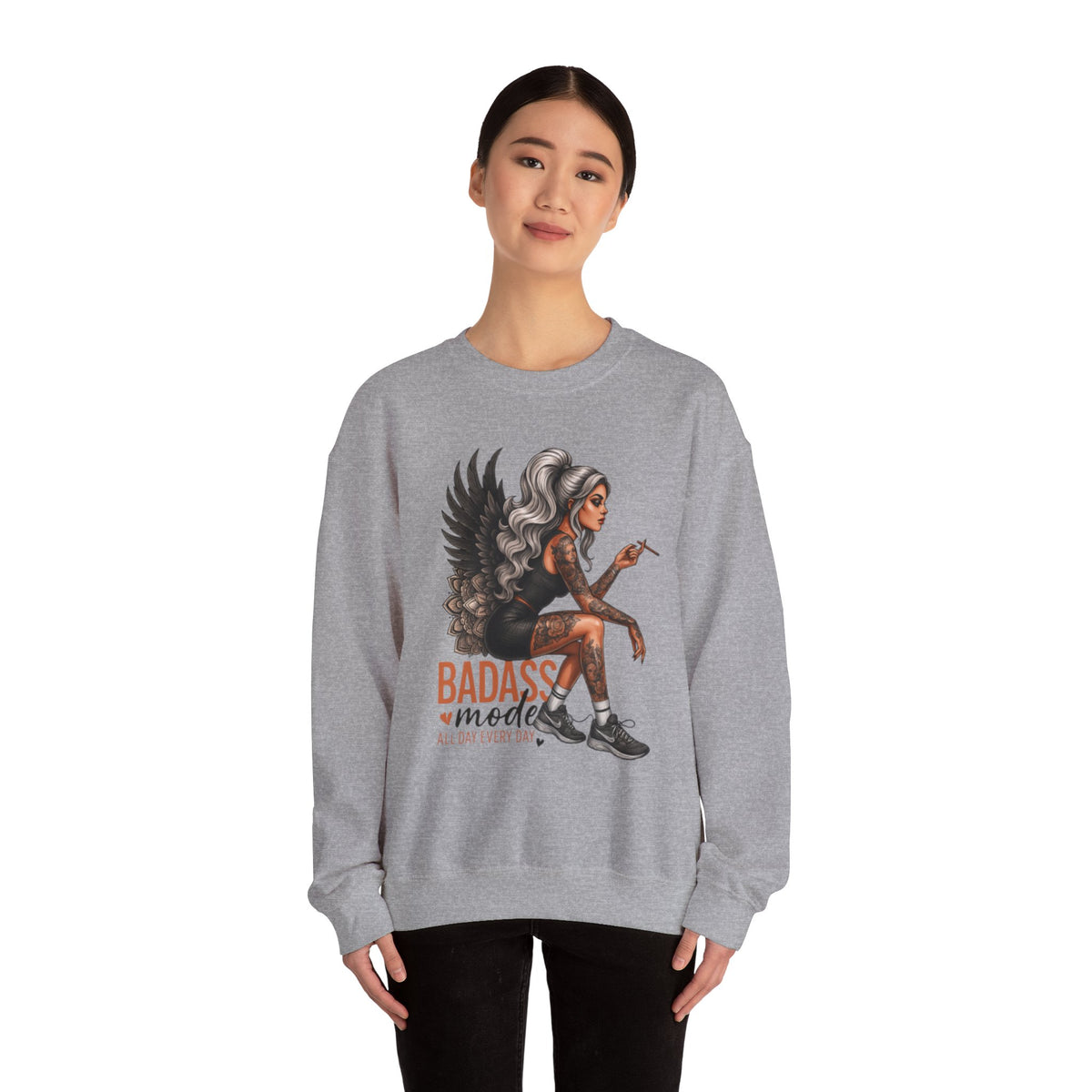 Badass Mode PNG, Funny Png, Sarcastic Png, Sarcasm Png, Sassy Png, Tattoo Woman, Funny Adult, Snarky, Sublimation Designs, Digital Download
