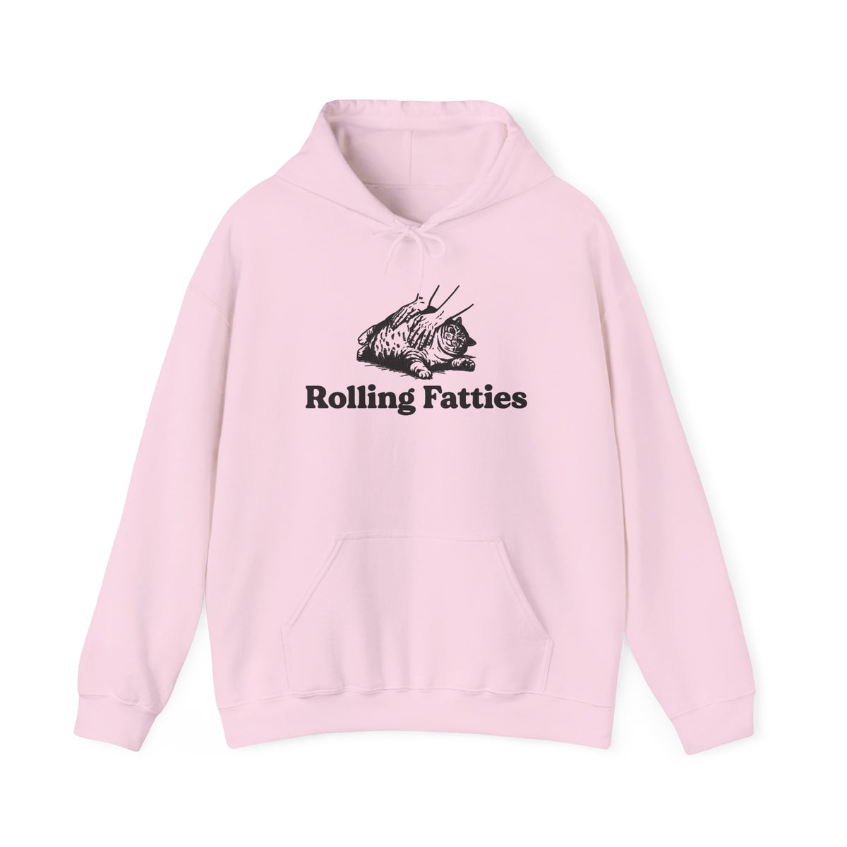 Rolling Fatties Cat Hoodie - Funny Sarcastic Pet Lover Gift