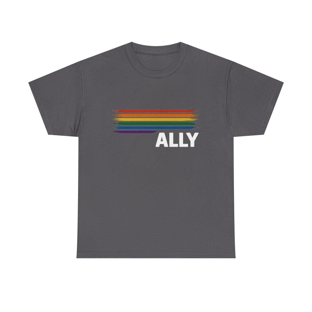 Retro Comfort LGBTQ Ally Shirt, Pride Month T-shirt, Social Justice Crewneck, LGBTQ Support Gift, Lesbian Pride Tee, Trans Ally Shirt