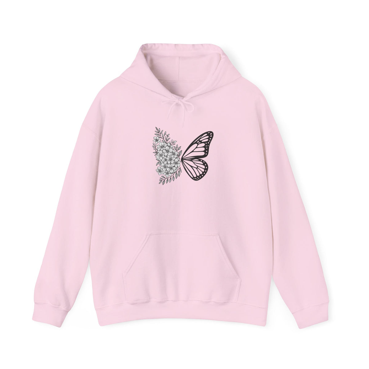 Butterfly Hoodie, Floral Butterfly Shirts, Floral Aesthetic Sweatshirt, Animals Tee, Nature Lovers Gifts, Butterfly Graphic Shirts