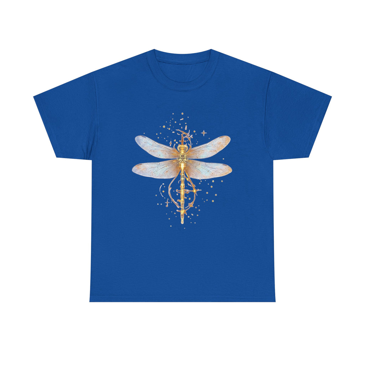 Bright Golden Dragonfly  Shirt, Cute Women T-shirt, Cute Dragonfly  Tee, Cute Women Gift, Boho Girly Gift