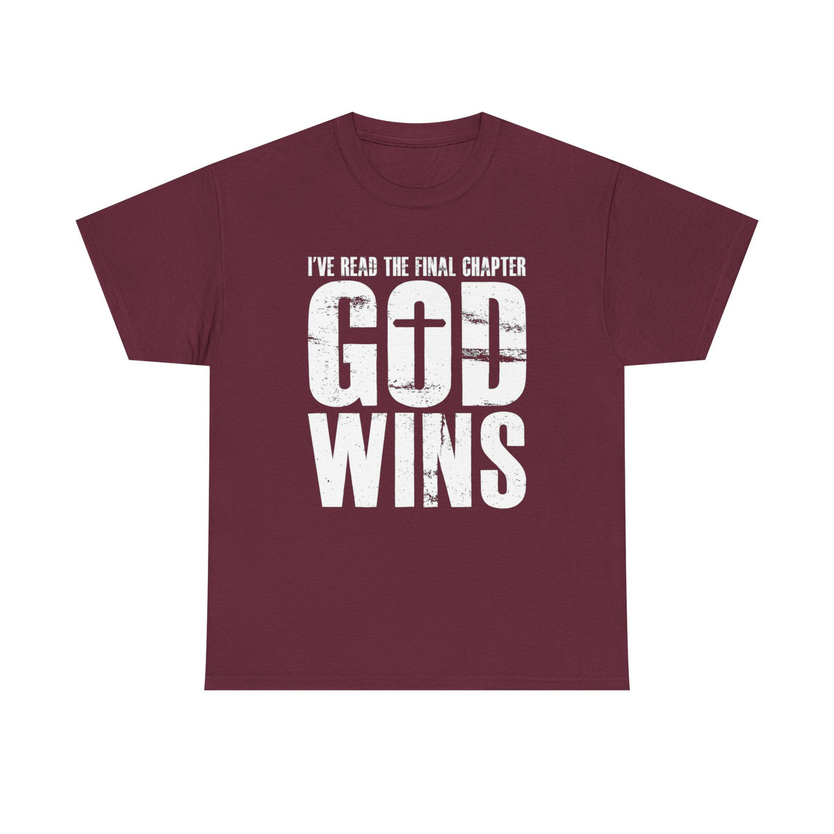 God wins i've read the final chapter, inspirational t-shirt, christian shirt, faith based apparel, christian t-shirt, christian gift