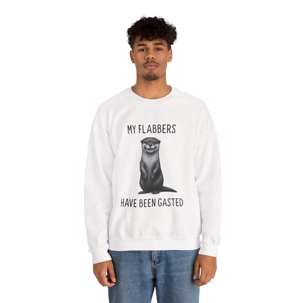 Funny Otter Sweatshirt: Flabbergasted Animal Lover Crewneck