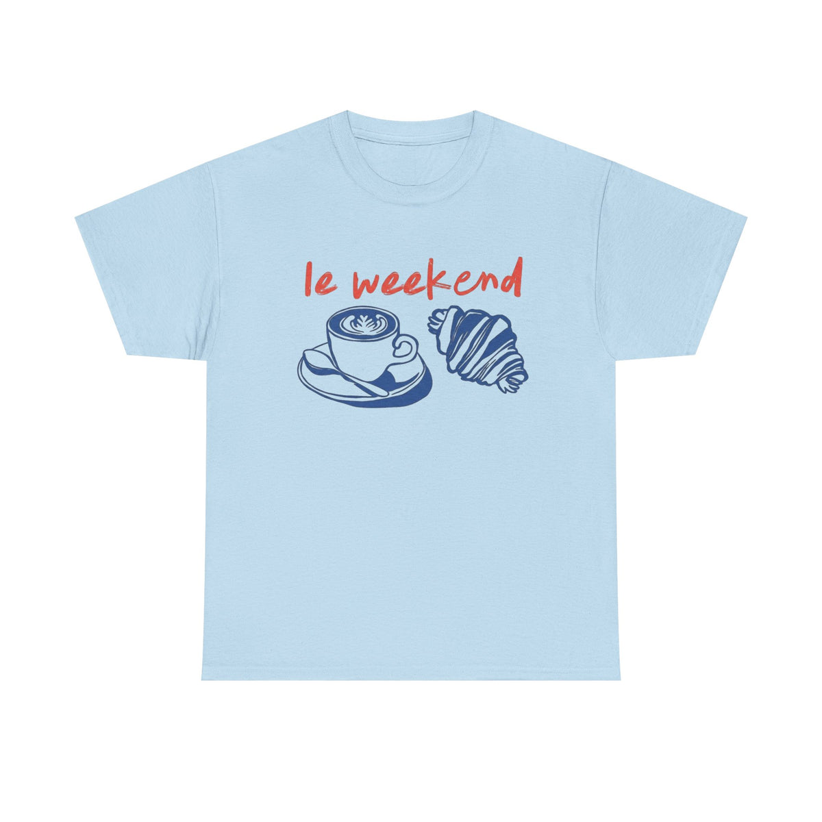 Weekend Shirt, Coffee Tshirt, Croissant Shirt, French T Shirt, Weekending T-Shirt, Retro Graphic Tee, Vintage Aesthetic, Le Weekend, Women