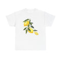 Lemon Shirt for Women, Cute Lemon Shirt, Botanical Fruit T-shirt, Citrus Fruit Shirt, Funny Summer T-Shirt, Lemon Graphic T-Shirt