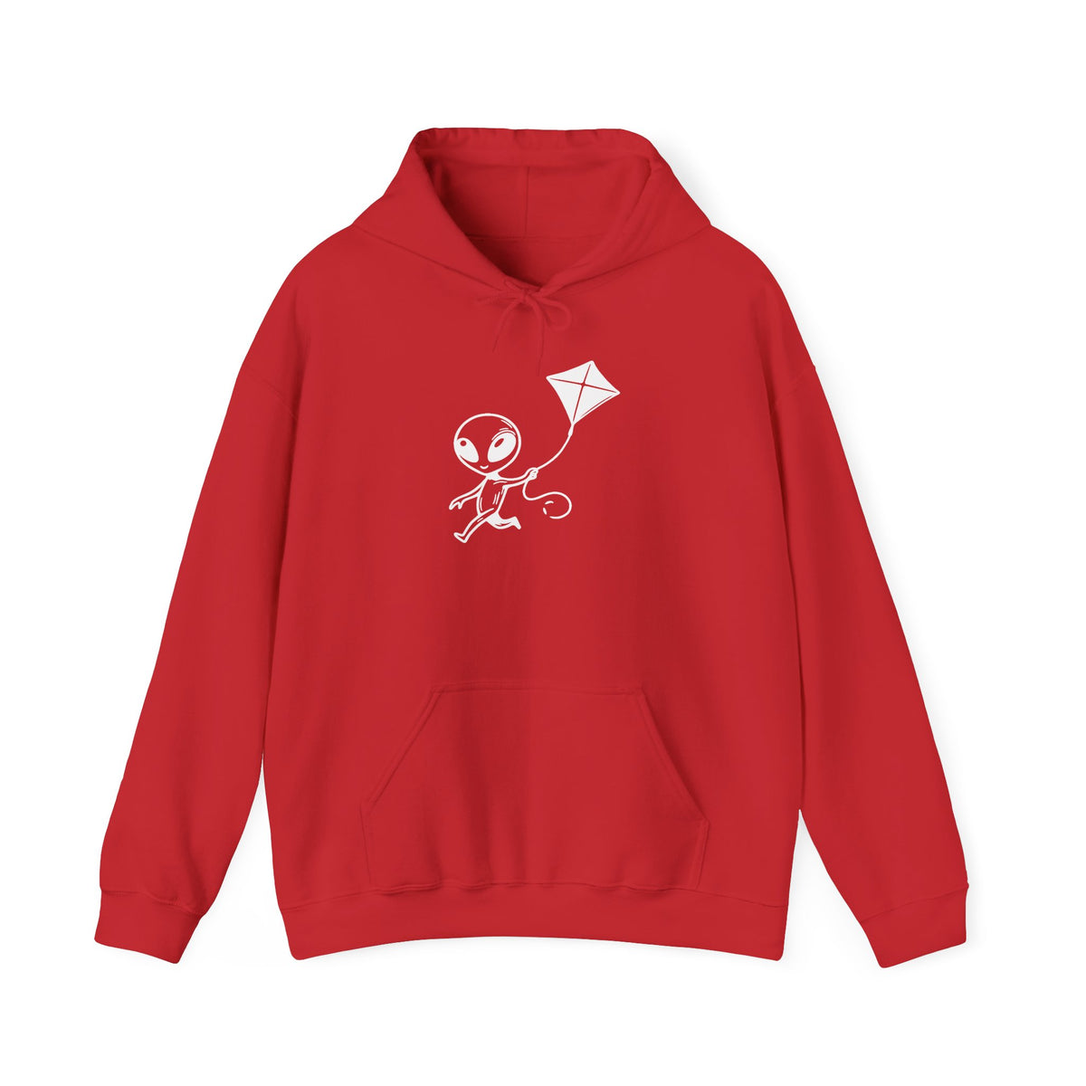 Whimsical Alien Hoodie: Cozy Cotton-Blend Sweatshirt