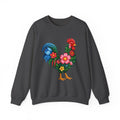 Floral Chicken Sweatshirt, Gildan Unisex Rooster Crewneck, Funny Farm Life Pullover, Chicken Lover Gift, Country Graphic S-4XL