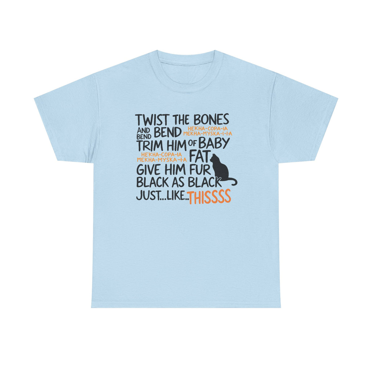 Twist The Bones Shirt Gift For Halloween, Halloween Cat Shirt, Black Cat Tshirt,Hocus Pocus Shirt Gift, Halloween Clothing, Witch Spell Tee,