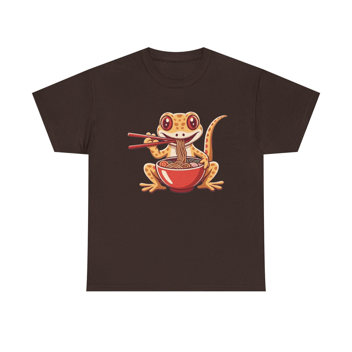 Gecko Ramen T-Shirt, Cute Lizard Shirt, Animal T-Shirts, Kawaii Clothing, Funny T Shirts, Unique Tee, Anime T Shirt, Gift for Anime Lovers