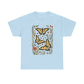 Yellow Swallowtail Butterfly T-Shirt, Floral Graphic Tee