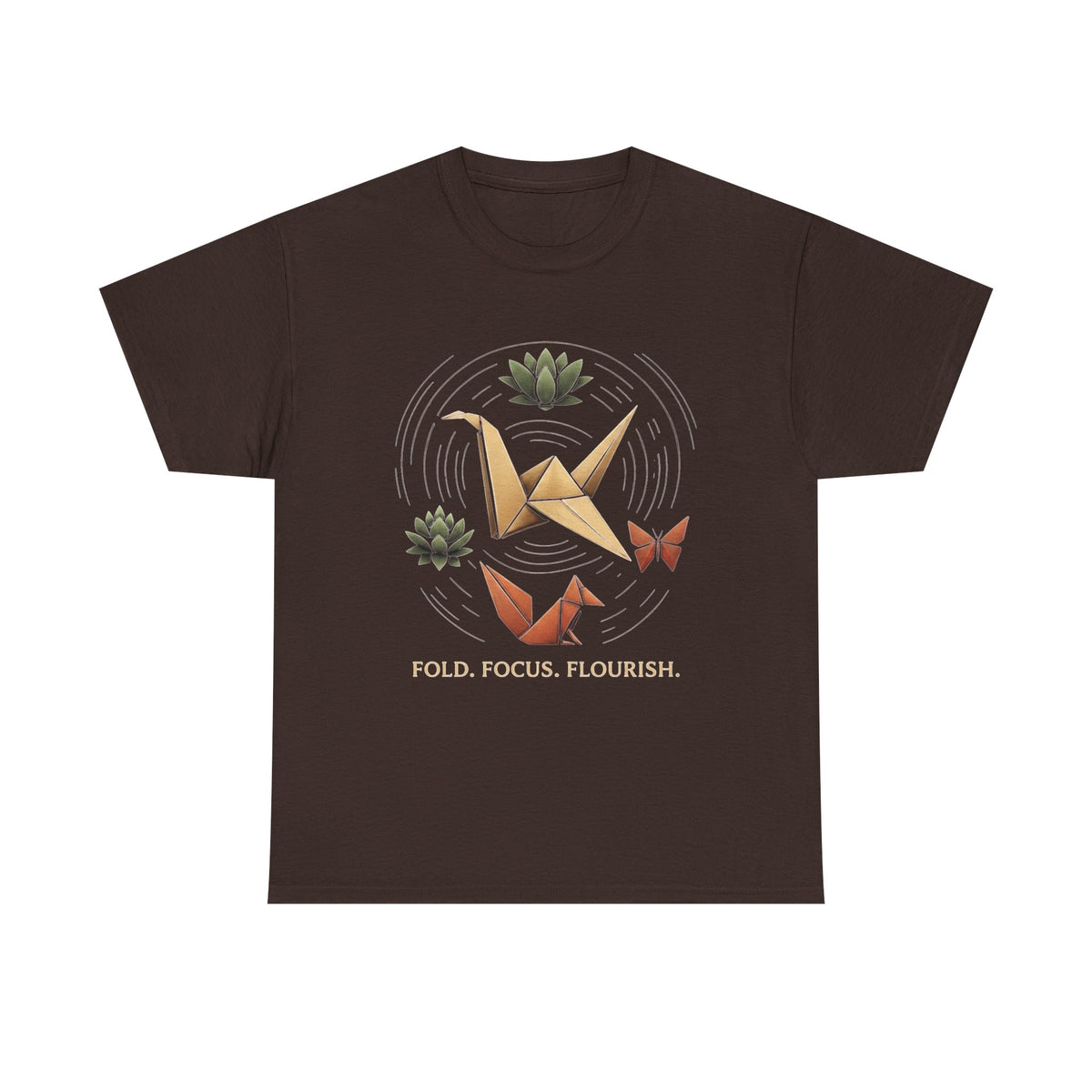 Origami Crane T-Shirt: Mindfulness Gift for Artists