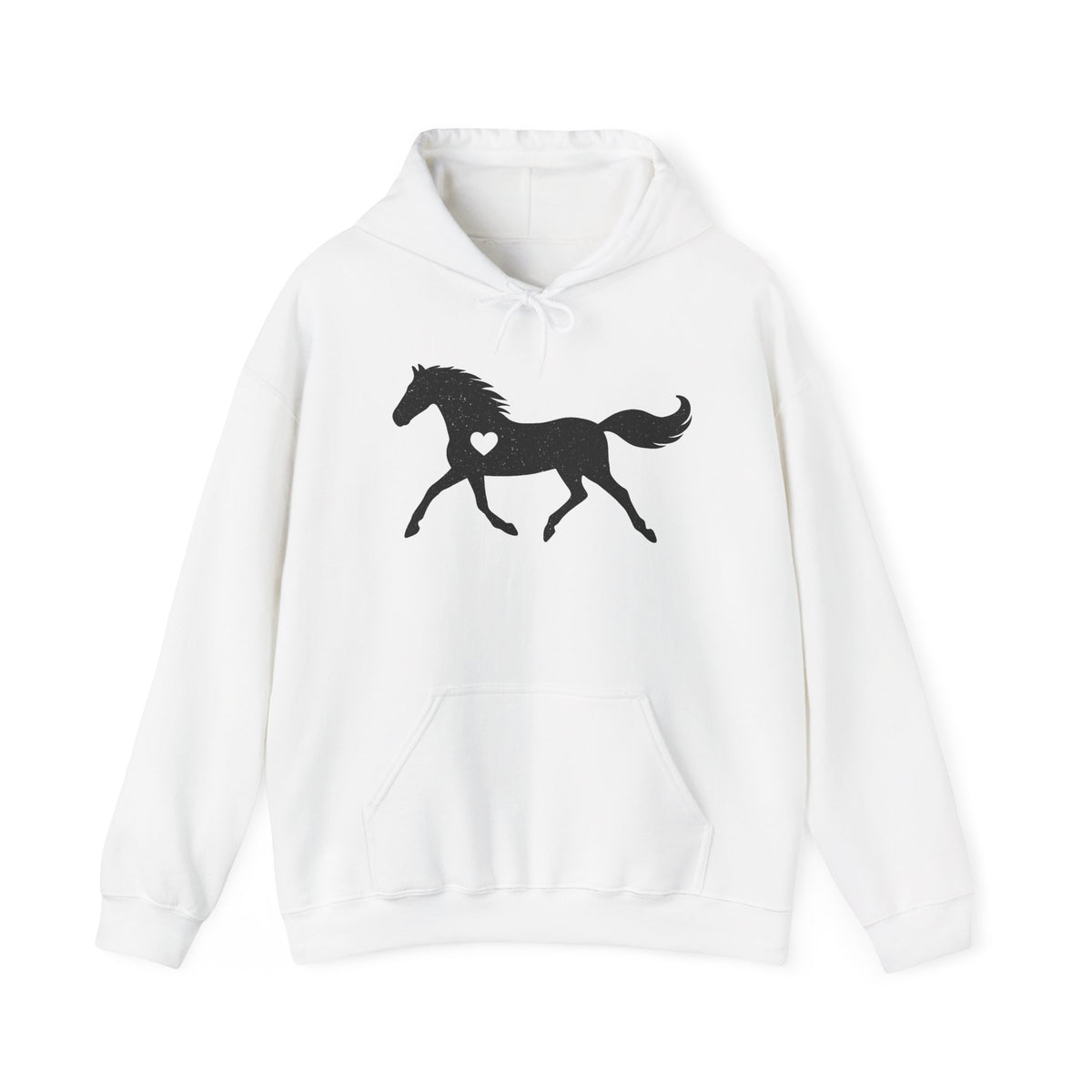 Glitter Horse Hoodie, Horse Lover Gift, Horse Lover Sweatshirt, Heart Hoodie, Equestrian Hoodie, Gift For Horse Lover, Gift For Her