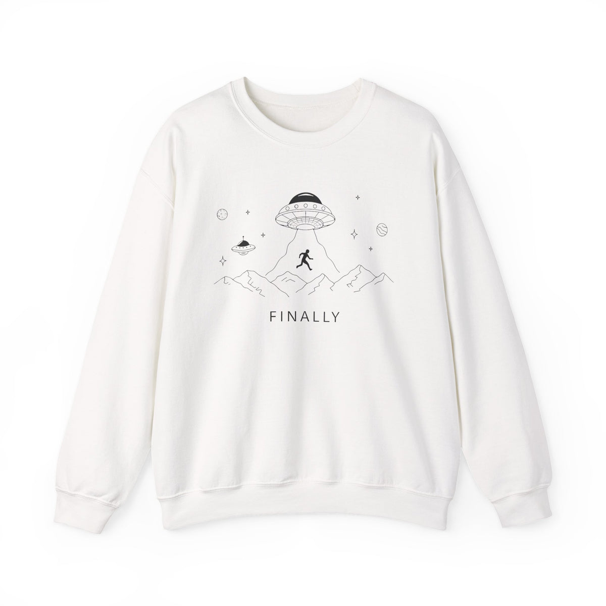 Alien Sweatshirt, UFO T-shirt, Alien Abduction Hoodie, Alien Finally Space Shirt, Alien Invasion Sweatshirt