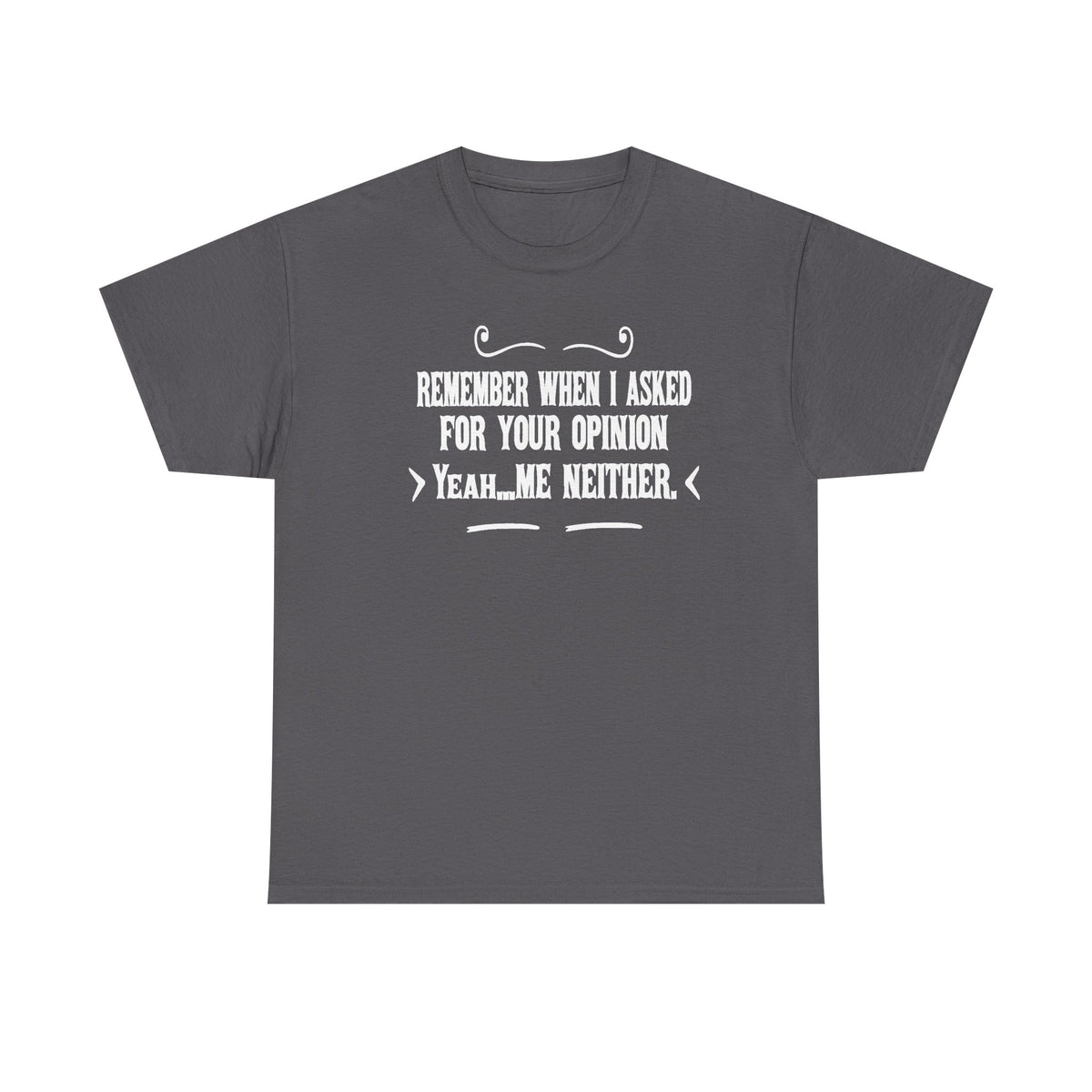Funny Humor Shirt, Remember When I Asked For Your Opinion, Funny Meme Unisex T-shirt, Birthday Gift Sweatshirt, Adult Sarcastic Crewneck