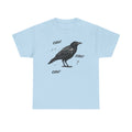 Crow Shirt, 100% Cotton Moonlit Raven TShirt, Nature-Inspired Gothic Shirt, Autumn Aesthetic Bird Lover Gift, Cute Raven Tee