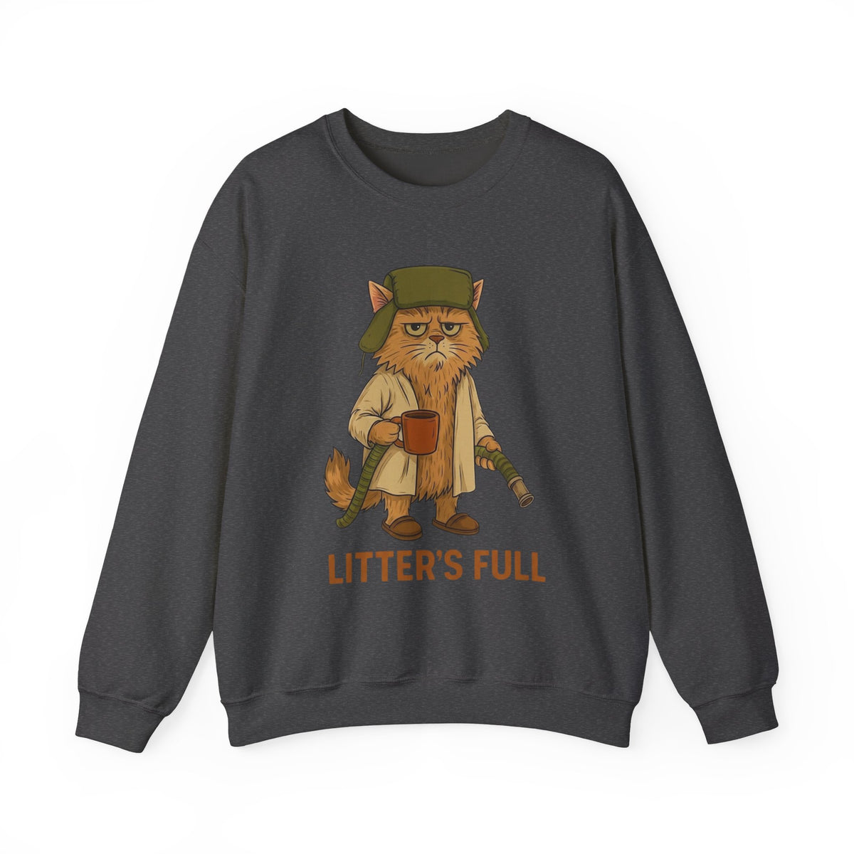 Litter's Full Christmas Vacation Cat Sweatshirt, National Lampoon's Vacation Xmas Tee