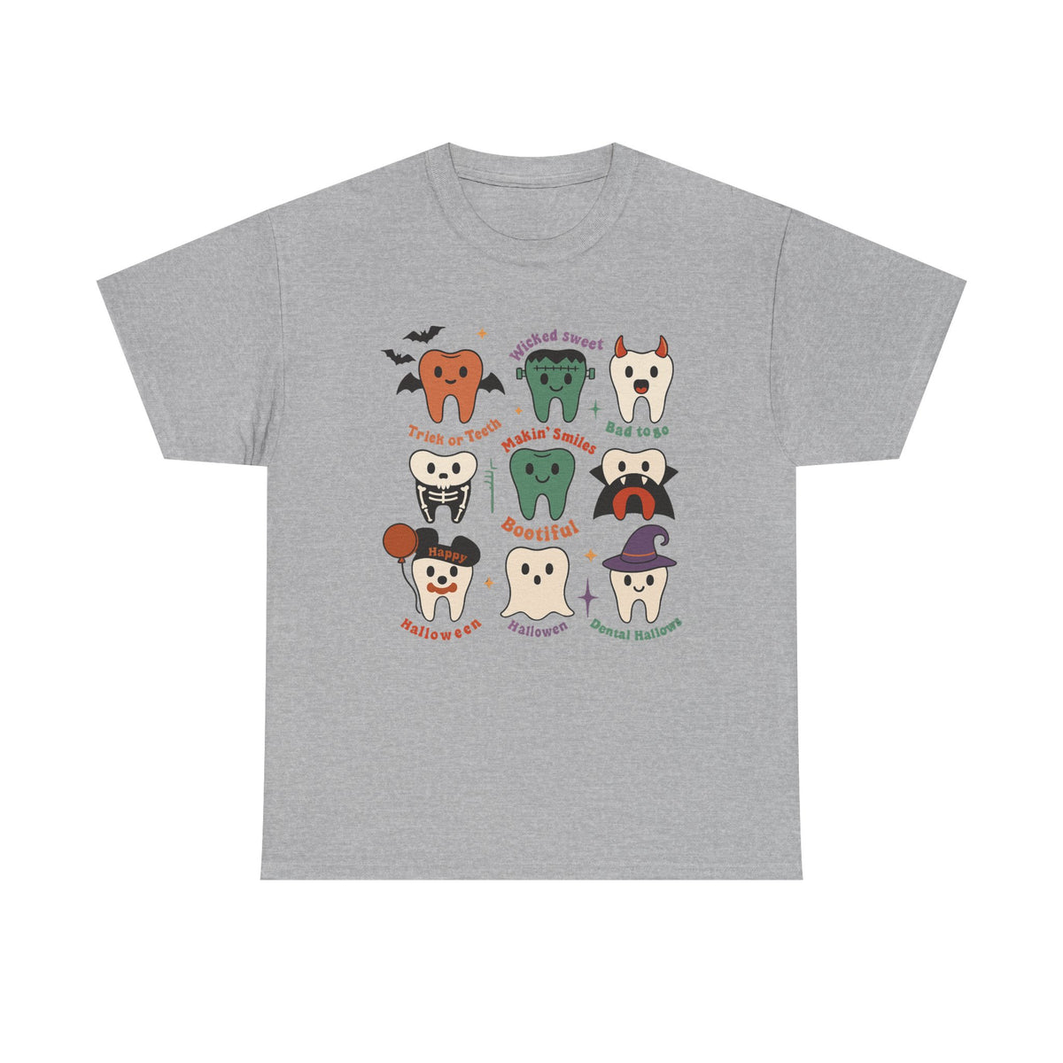 Cute Halloween Tooth Sweatshirt, Dental Hygienist Halloween Shirt, Dentist Appreciation Crewneck, Funny Tooth Costume T-shirt
