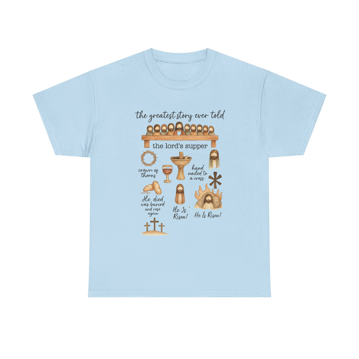 The Greatest Story Ever Told Shirt, Jesus T shirt, Christian Easter Shirt, Jesus Easter Gift, He is Risen Outfit, Happy Easter Day Crewneck