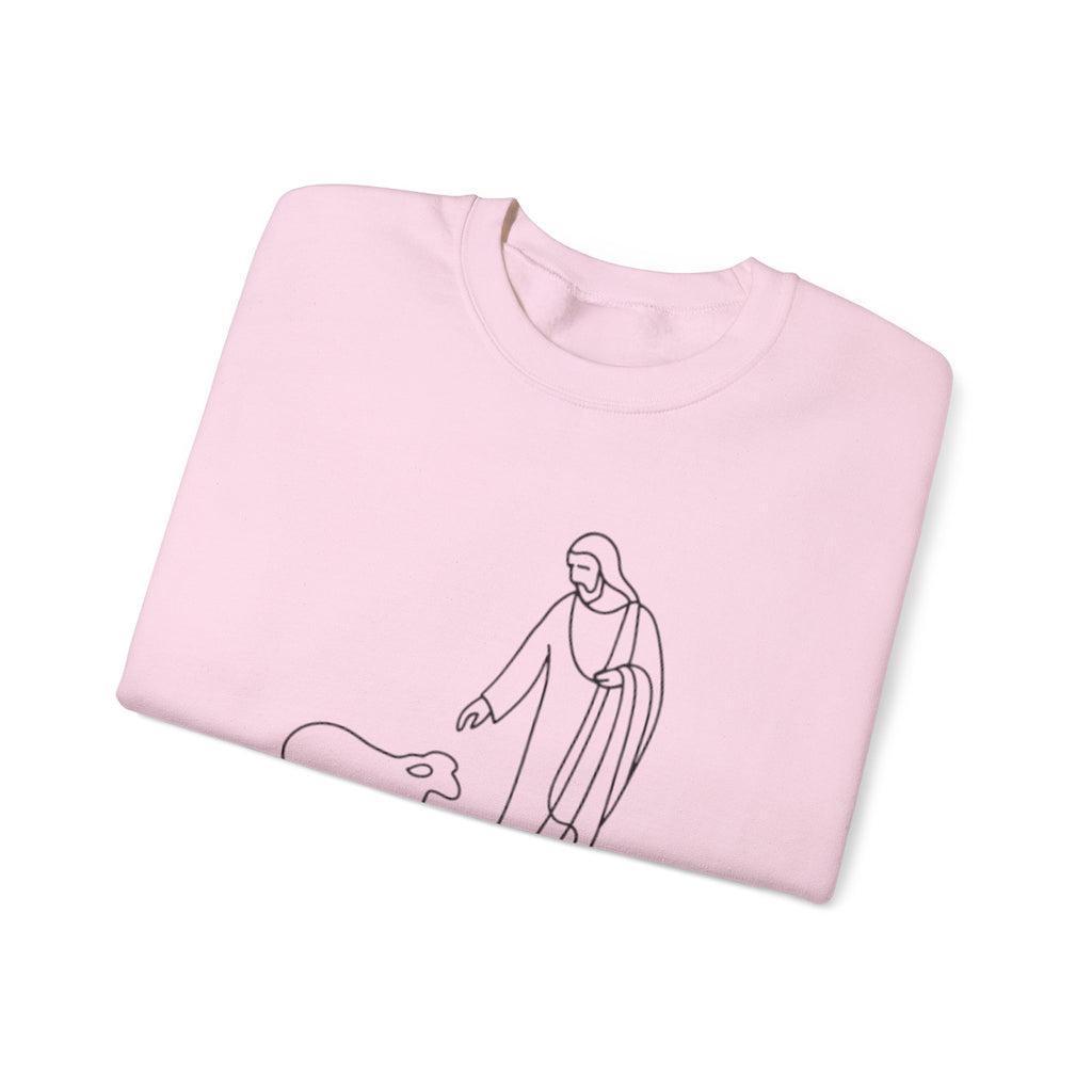Christian Minimal Line Art PNG | He Left the 99 to Find Me | Bible Verse Faith SVG for T-Shirts, Mugs, Wall Art
