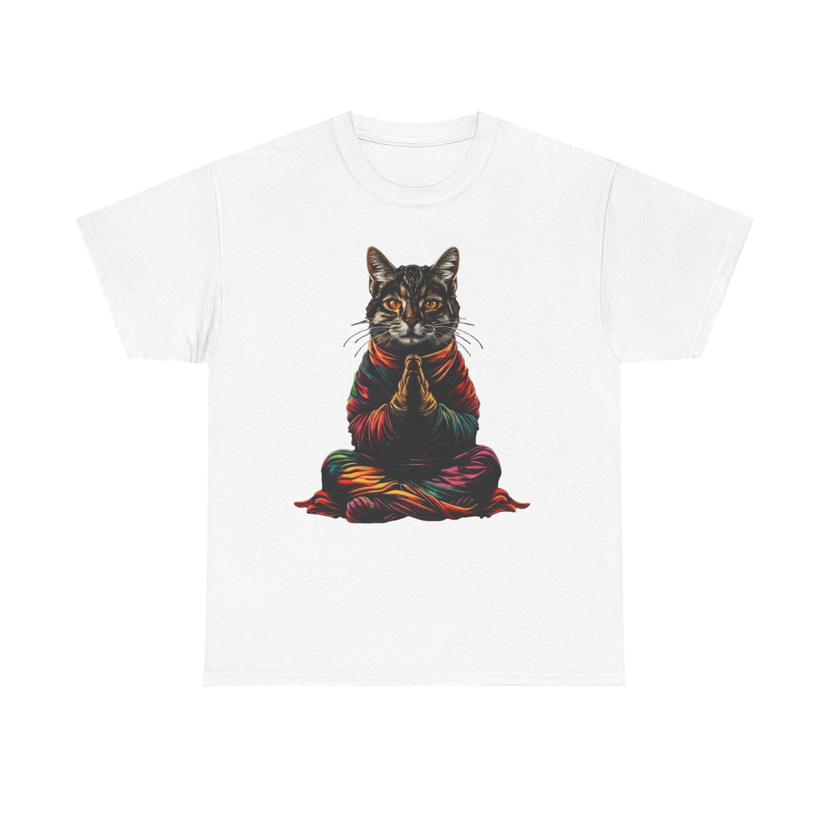 Meditating Cat T-Shirt, Spiritual Cat, Zen Cat Shirt, Yoga Cat Tee, Funny Cat Lover Gift, Relaxed Cat, Namaste Cat, Cute Cat Shirt