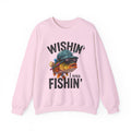 Wishin' I Was Fishin' Shirt, Funny Fishing Shirt, Fisherman Funny Shirt, Fishing Lover Sweatshirt, Wishin I Was Fishin Shirt For Fisherman