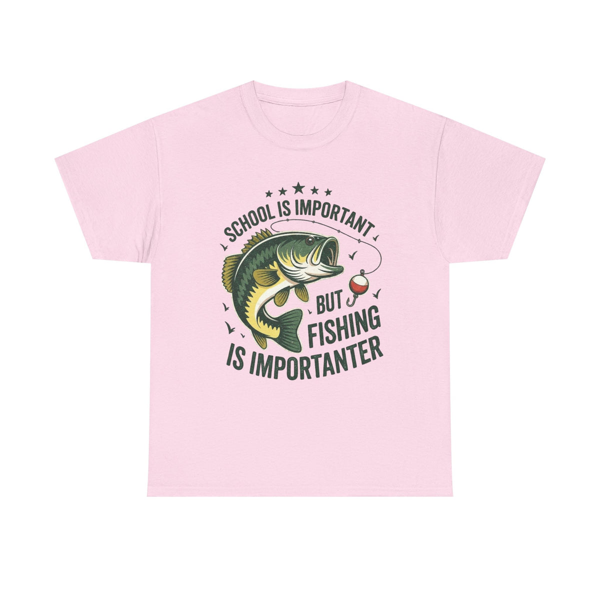 Fishing T-Shirt, School is Important, Funny Fisherman Tee, Bass Fishing Gift, Fish Lover Shirt, Angler Tshirt, Fishing Humor, Outdoor