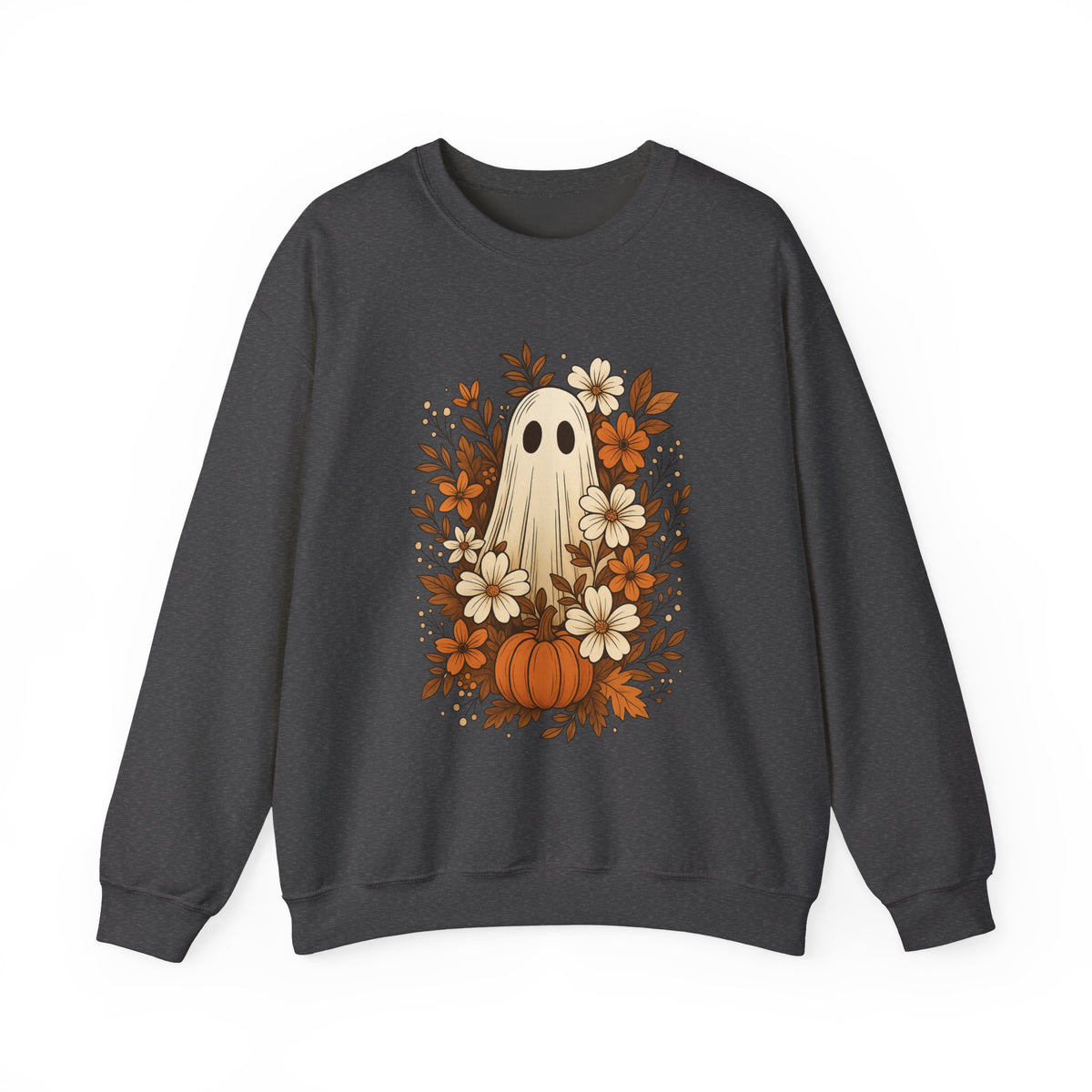 Floral Ghost Sweatshirt, Floral Ghost Shirt, Halloween Ghost Sweatshirt, Flower Halloween Shirt, Retro Sweatshirt, Fall Sweater